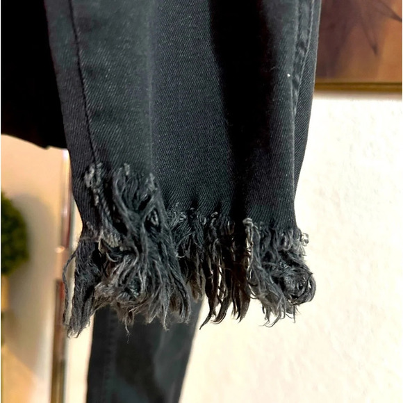 Free People distressed black skinny jeans size 26 - Picture 5 of 7